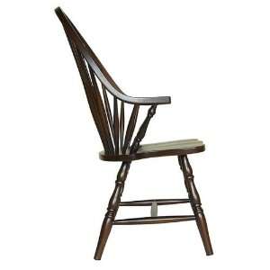  Carolina Classic Cottage Windsor Arm Chair, Chestnut