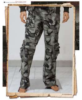 ClotheSpace Mens Army Cargo Pants Military American W33  