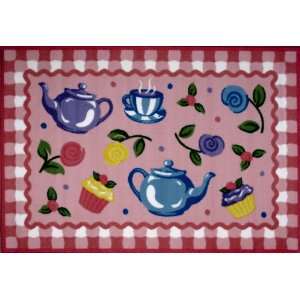   Kids Collection Tea Party 19X29 Inch Kids Area Rugs Furniture & Decor