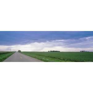  Storm Clouds over a Landscape, Illinois, USA Photographic 