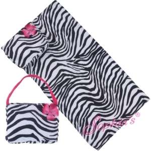 Kanani American Girl doll Bag Purse handbag Beach Towel + Tote Zebra 