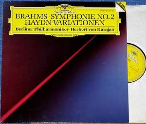   . Brahms (symphony 2 + Haydn variations). DGG 423 142 dig. NM  