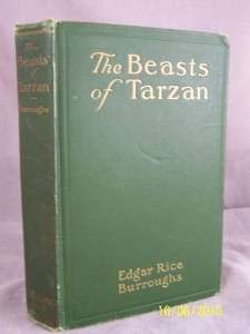 The Beasts of Tarzan EDGAR RICE BURROUGHS 1st Ed 1916  