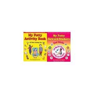 126 Girl Toilet Training Stickers and Chart + Potty Training Activity 