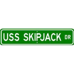  USS SKIPJACK SSN 585 Street Sign   Navy Patio, Lawn 