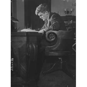  Senator Joseph H. Ball Writing at His Desk Premium 