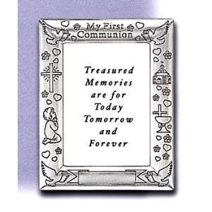    Pewter First Communion Frame for First Holy Communion Baby