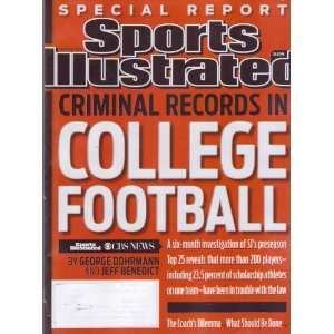  SPORTS ILLUSTRATED Magazine (3/7/11) Criminal Records in 