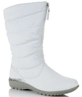 SPORTO WATERPROOF TALL QUILTED WINTER BOOT WHITE 8W  