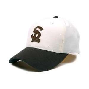   Louis Browns 1924 28 Road Cooperstown Fitted Cap   White/Brown 7 1/8