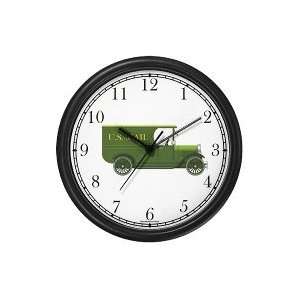  Green US Mail Truck   JP   Wall Clock by WatchBuddy Timepieces 