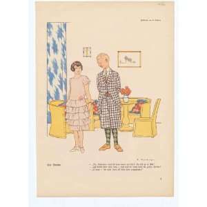 Art Deco Humour Flirting 1926 Style