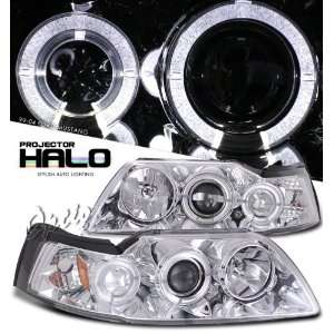 99 00 01 02 03 04 FORD MUSTANG GT DUAL HALO CHROME 