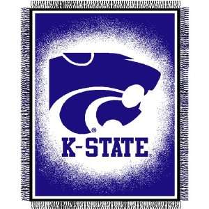 Kansas State Wildcats NCAA Triple Woven Jacquard Throw (019 Focus) (48 