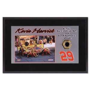 Kevin Harvick Race Used Lug Nut Plaque 