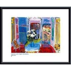   Interior with Open Windows   Artist Raoul Dufy  Poster Size 15 X 19