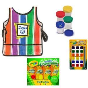  Melissa and Doug Artists Smock and Spill Proof Paint Cups 
