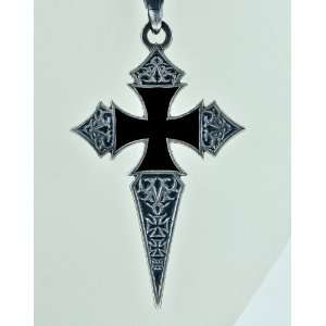   Cross Dagger Necklace Goth Punk Biker Metal Triiple H Motorhead Lemmy