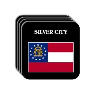  US State Flag   SILVER CITY, Georgia (GA) Set of 4 Mini 