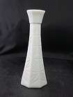 Inch Tall White Milk Glass Octagon Flower Vase #4044