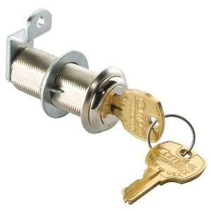  1 3/4 Long Cylinder Lock, Brass keyed differently