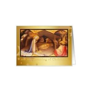  real meaning of christmas, josef and mary, nativity Card 