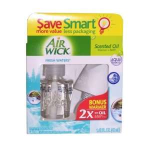  Air Wick Fresh Waters 2X Scented Oil Warmer Case Pack 6 