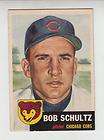 BOB SCHULTZ #144 Chicago Cubs Pitcher 1953 Topps Nm
