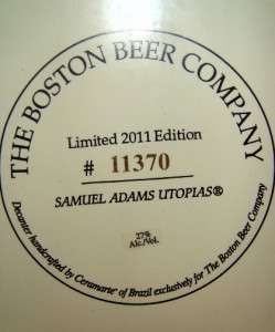 Sam Samuel Adams Utopias Utopia 2011 LIMITED EDITION  