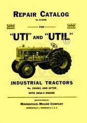 Minneapolis Moline UTI UTIL Repair Part Manual Catalog  