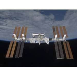  International Space Station, Backdropped by the Blackness of Space 