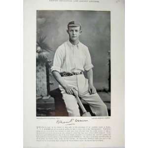    1895 Cricket Sport Warner Frank Marchant Photograph