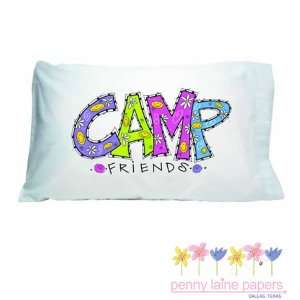  Camp with Smiley Face Autograph Pillowcase by Penny Laine 