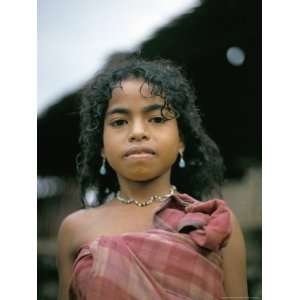 Portrait of a Hua Ulu Girl, Seram, Moluccas, Indonesia, Southeast Asia 