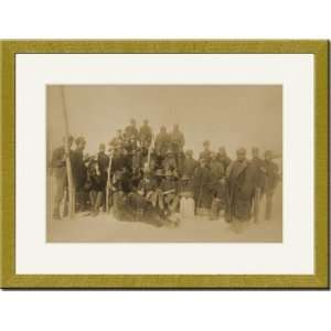  Gold Framed/Matted Print 17x23, Buffalo Soldiers