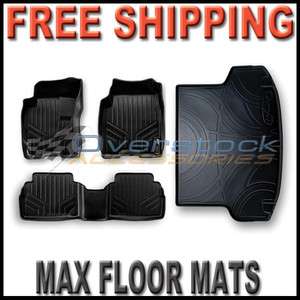 2007 2011 Honda CRV Premium MAXFLOORMAT Floor Mats Full Set w/ Cargo 