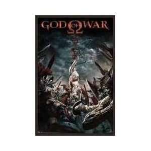  God Of War Epic Battle Framed Poster