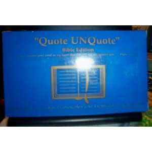 Quote UNQuote Bible Edition NETA Enterprises  Books