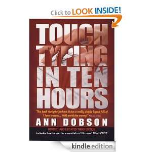 Touch Typing in Ten Hours [Kindle Edition]