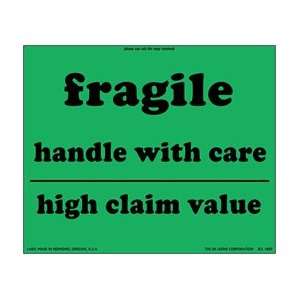  Fragile Handle With Care labels, 8 x 10, scl 1802, 250 