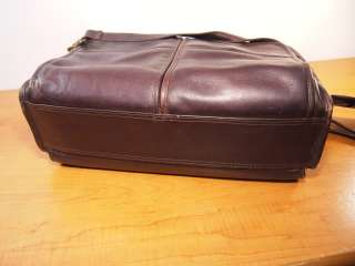 1980s Vtg USC COLOMBIAN Leather Briefcase Shoulder Bag  