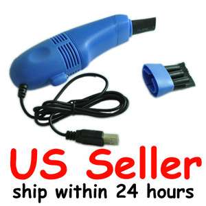USB Keyboard Laptop Netbook Mini Vacuum Cleaner (Blue)  