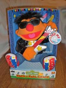 1998 ROCK & ROLL ERNIE Doll NRFB Fisher Price Singing Animated Sesame 