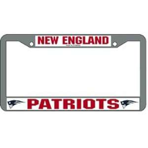  BSS   New England Patriots NFL Chrome License Plate Frame 