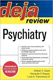 Deja Review Psychiatry, (0071488324), Abilash A. Gopal, Textbooks 