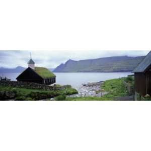   Grass Roof, Faroe Islands by Panoramic Images , 36x12