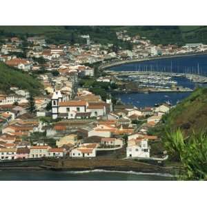  View from Monte De Guia of Horta, Faial, Azores, Portugal 