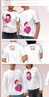 Funny custom t shirts for couple(1settwo T shirts)/A6  
