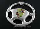 Porsche Car logo Metal Steering wheel KEY CHAIN Key rin