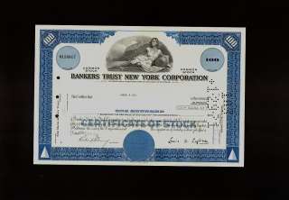 BANKERS TRUST NEW YORK CORPORATION issued to Saul & Co 1970  